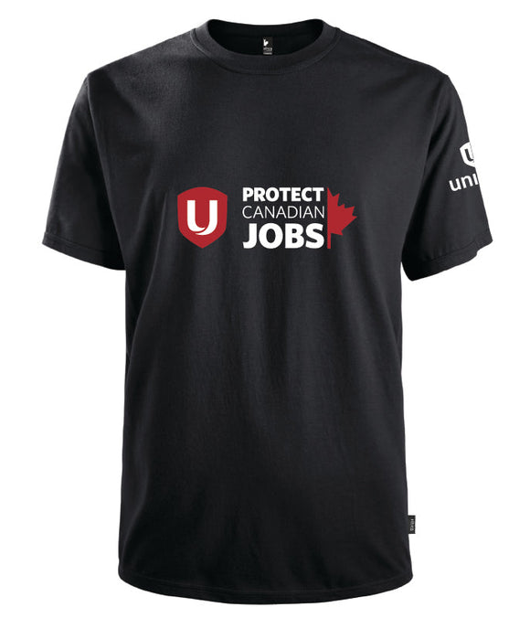 Unifor Protect Canadian Jobs T-shirt - T-shirts Protégeons les emplois au Canada d'Unifor